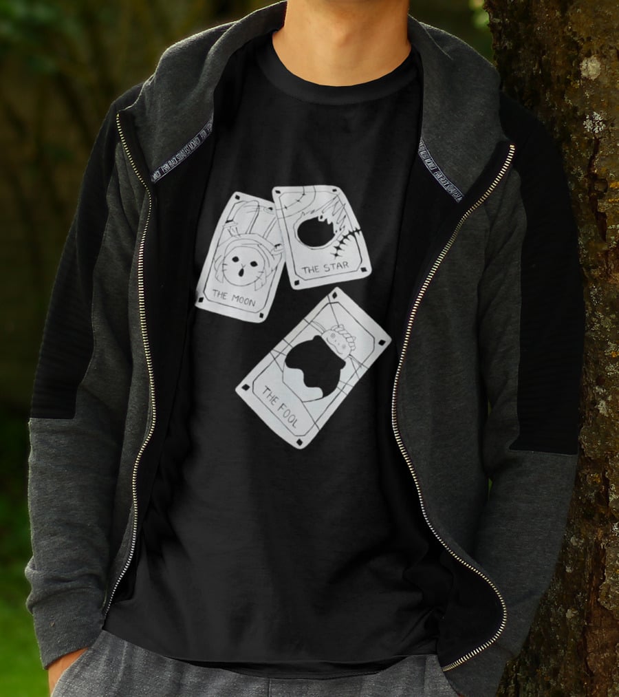 Studio Ghibli Tarot Cards The Moon The Star The Fool Collection T-Shirt