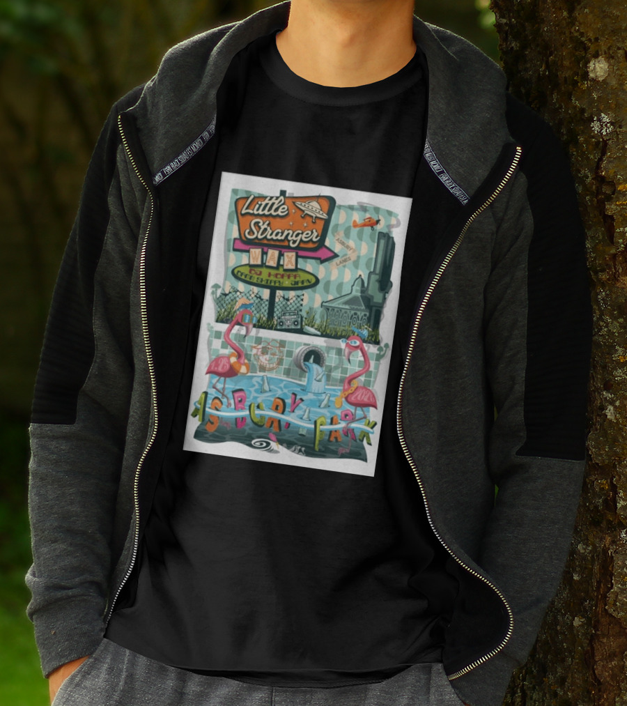 Little Stranger Asbury Park NJ Asbury Lanes DJ HOPPA WAX 7 25 2026 Flamingos T-Shirt