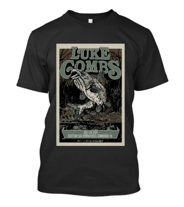 Luke Combs Scottish Gas Murrayfield Edinburgh UK July 24 2026 T-Shirt