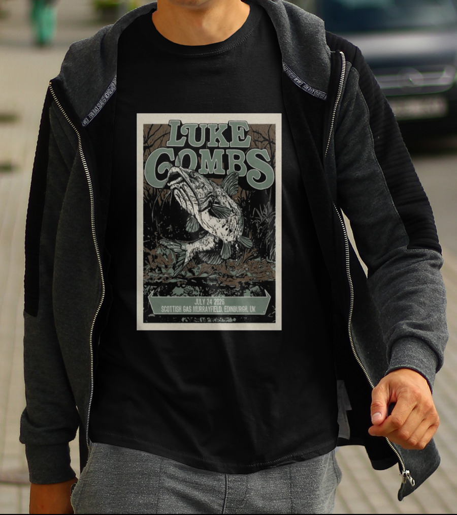 Luke Combs Scottish Gas Murrayfield Edinburgh UK July 24 2026 T-Shirt