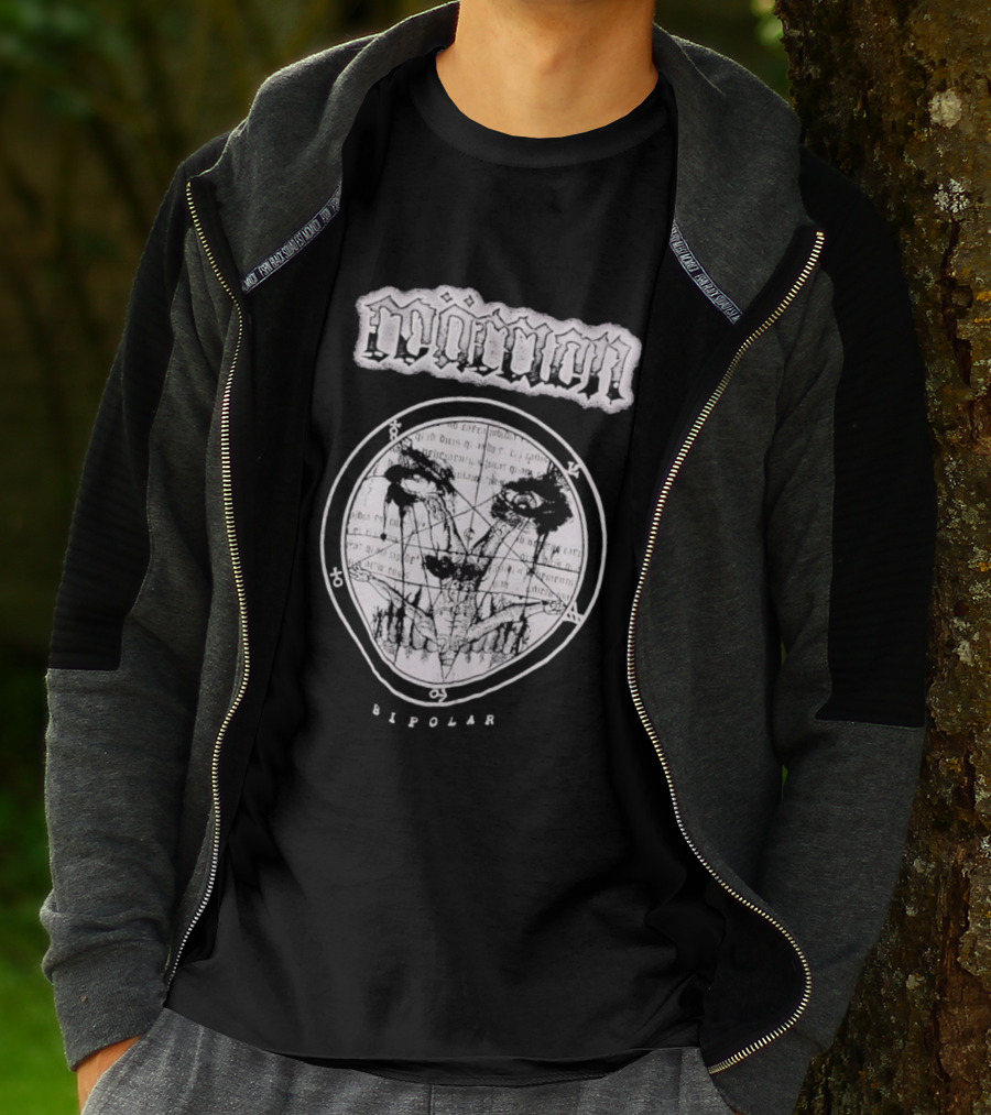 Moment Bipolar Occult Pentagram Gothic Metal Eyed T-Shirt