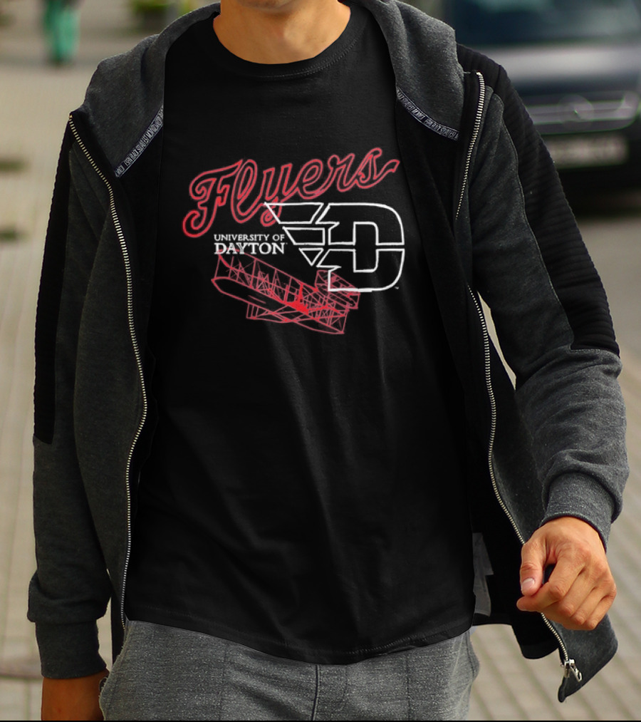 University Of Dayton Flyers Airplane Pilot D Wings T-Shirt
