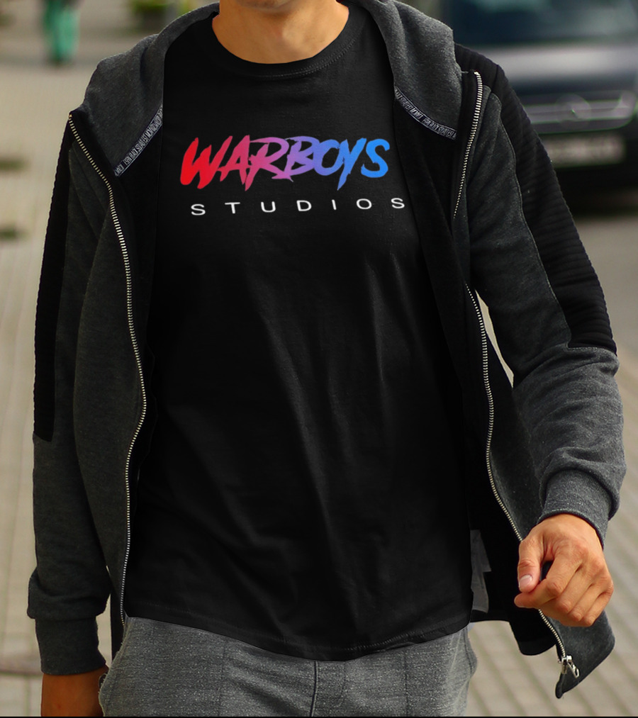 Warboys Studios Red And Blue Branding T-Shirt
