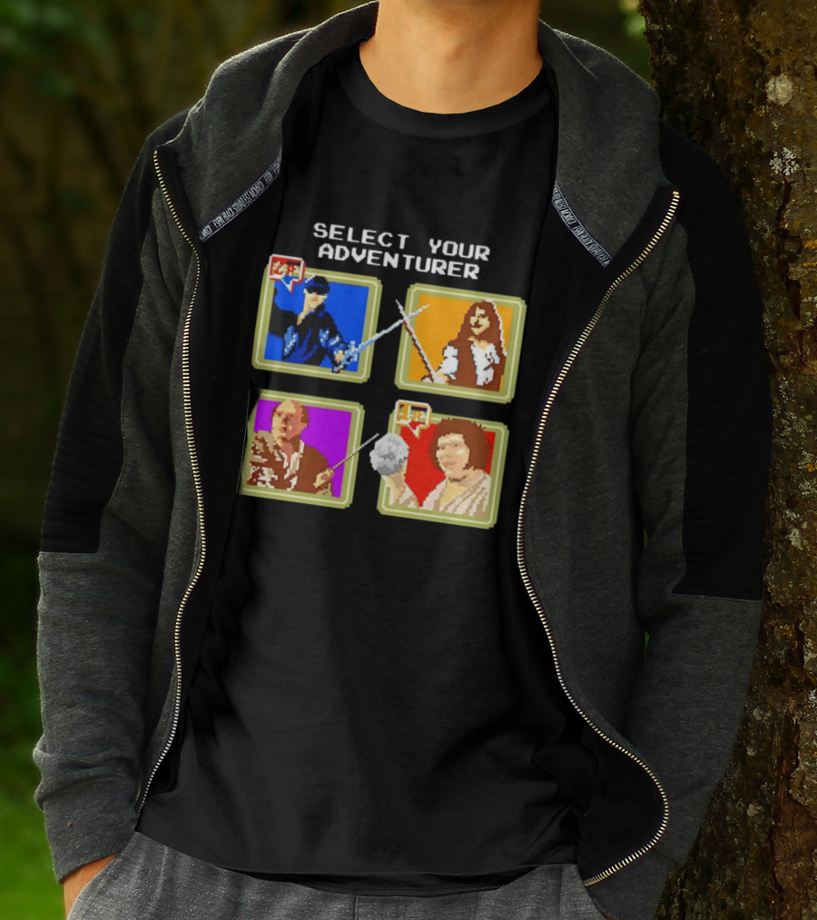 Select Your Adventurer Westley Inigo Montoya Vizzini Fezzik The Princess Bride Pixel T-Shirt
