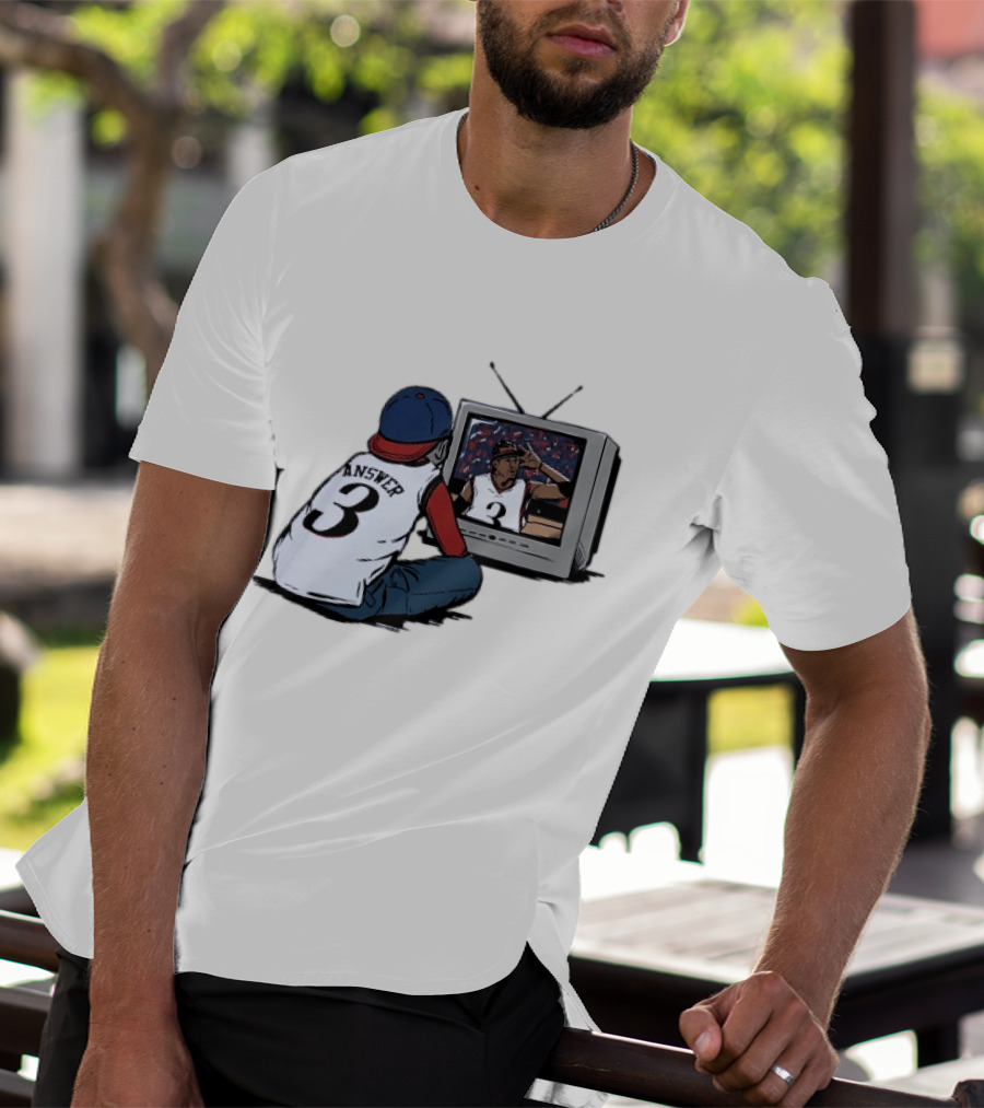 Allen Iverson 76ers Number 3 The Answer NBA Legend T-Shirt