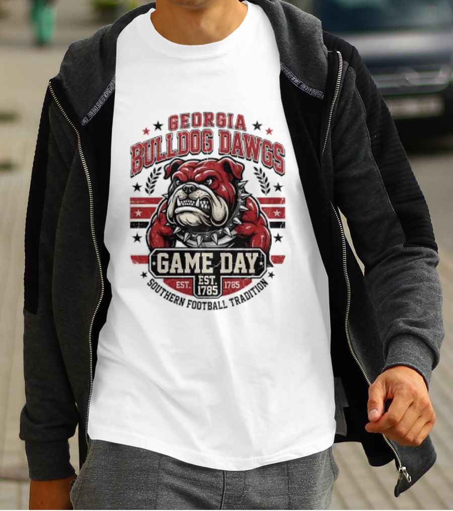 Georgia Bulldog Dawgs Game Day Tradition Est 1785 T-Shirt