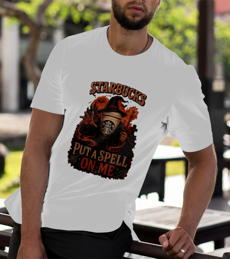 Starbucks Halloween Witch Put A Spell On Me Coffee Magic T-Shirt