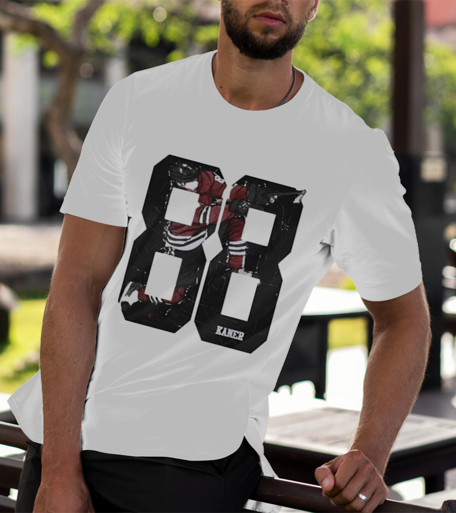 Markdown Patrick Kane Chicago Blackhawks Kaner 88 Ice Hockey Sketch T-Shirt