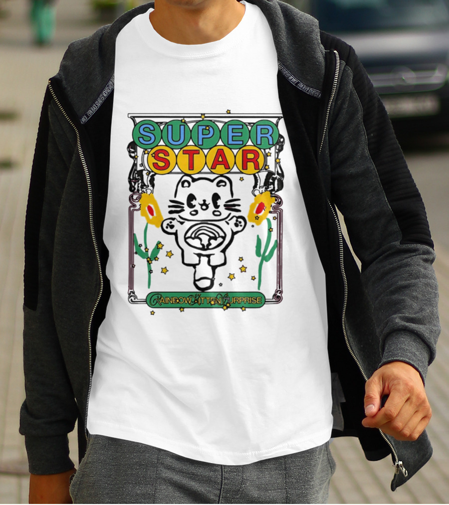 Super Star Rainbow Kitten Surprise RKS Indie Rock T-Shirt