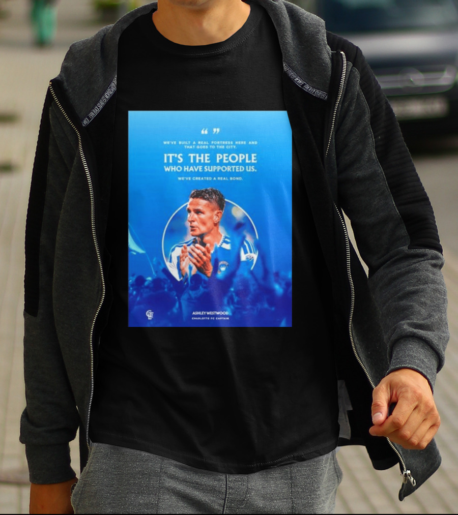 Ashley Westwood Charlotte FC Captain Real Fortress City Bond T-Shirt