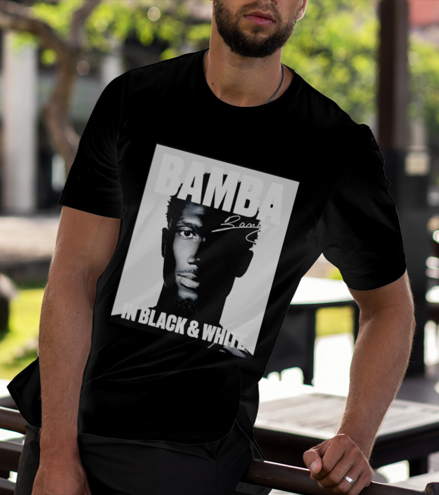 Bamba Signature Black And White NBA Basketball T-Shirt