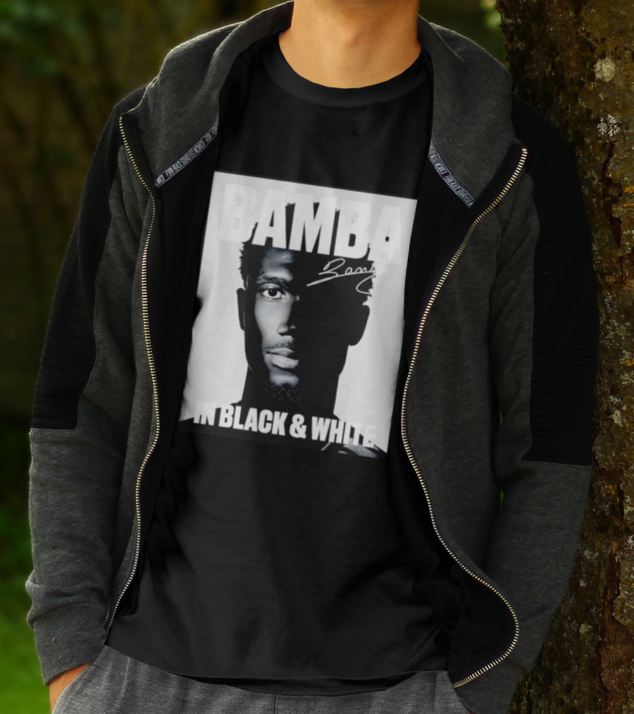 Bamba Signature Black And White NBA Basketball T-Shirt