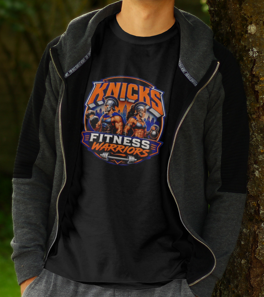 Knicks Fitness Warriors Spartan Gym Workout Motivation T-Shirt