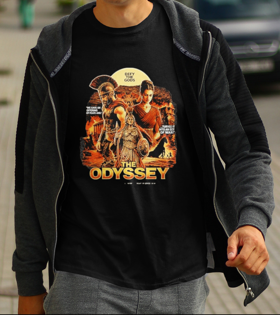 The Odyssey Defy The Gods Greek Mythology Warrior Achilles Helen Of Troy T-Shirt