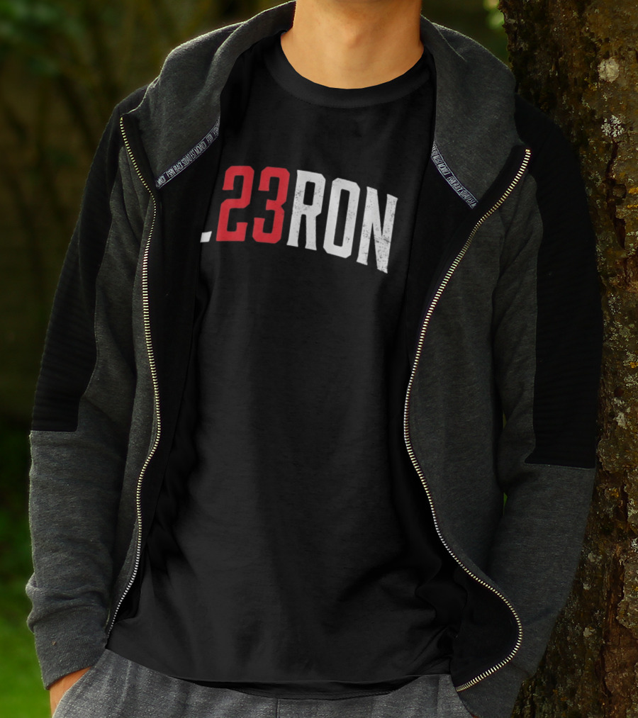 L23Ron Distressed LeBron James NBA Basketball T-Shirt