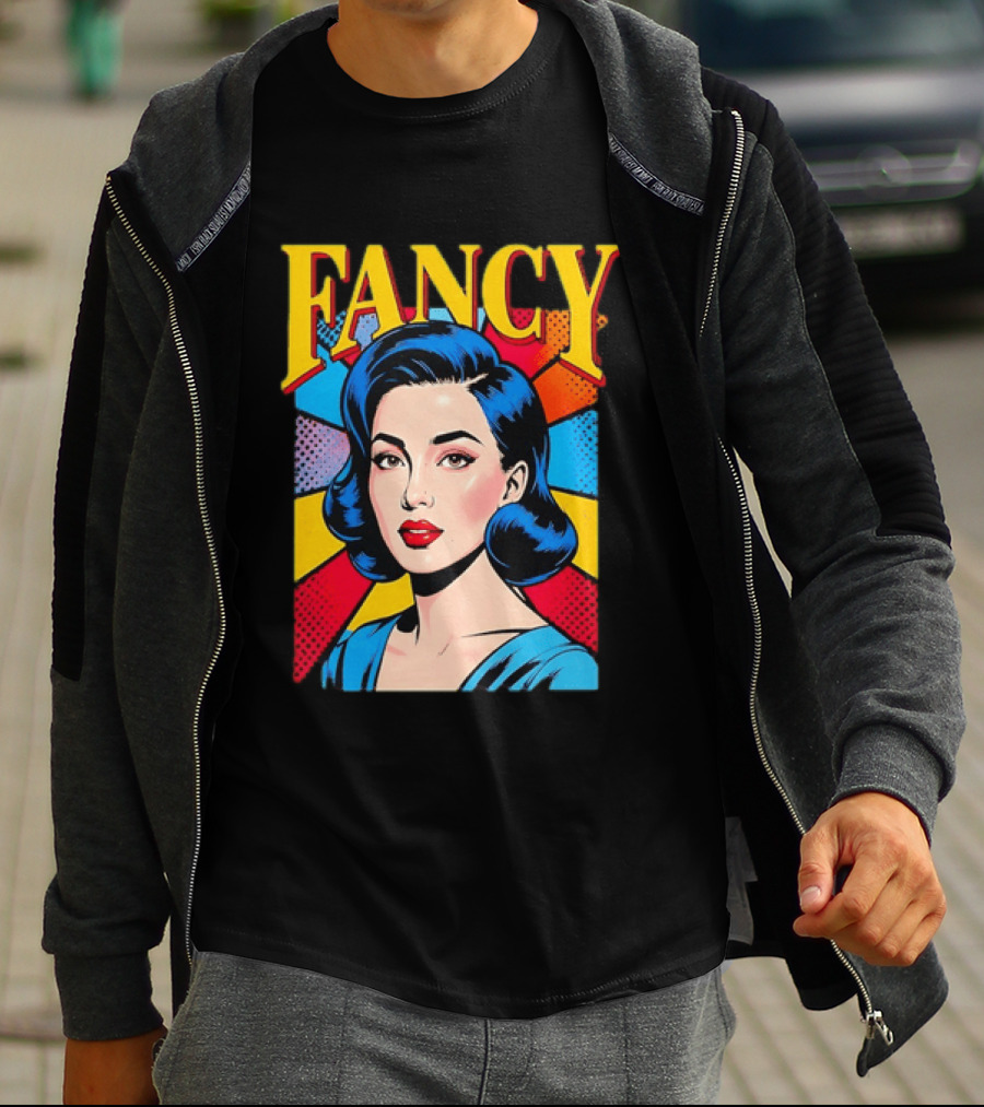 Fancy Pop Art Comic Woman T-Shirt