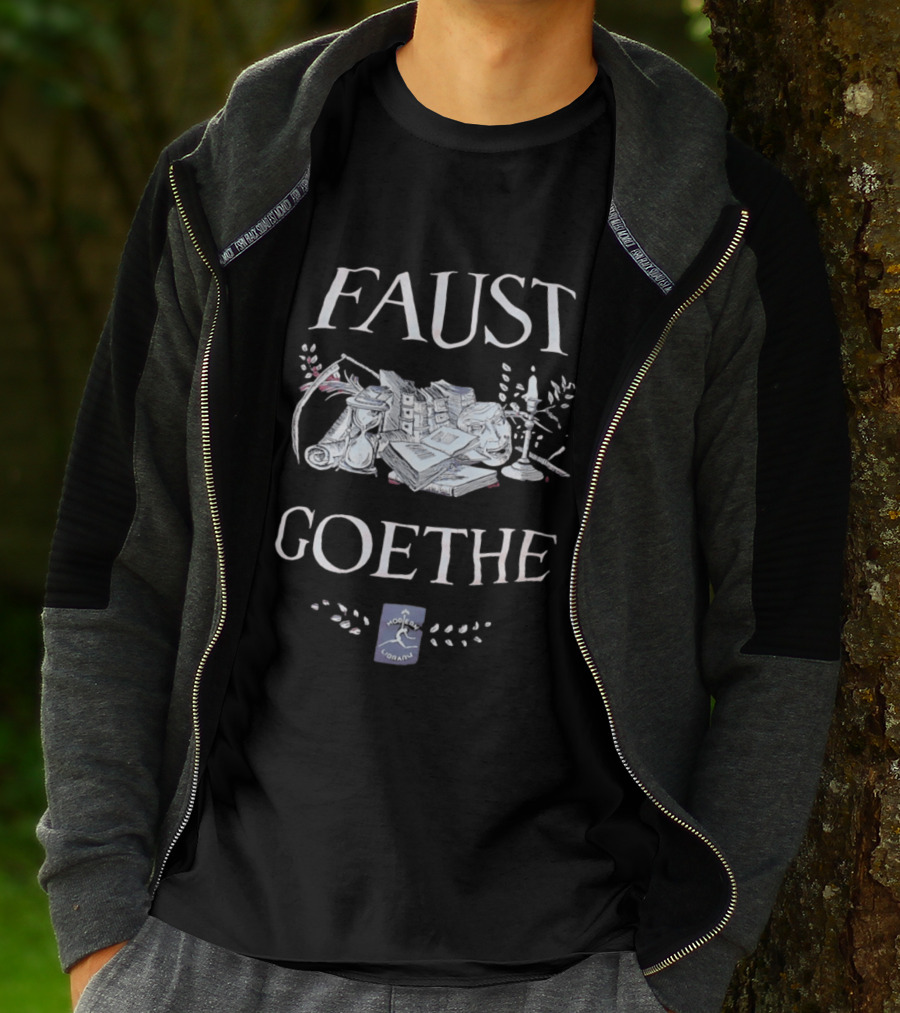 Faust Goethe Modern Library Candles Books Hourglass Art Literature T-Shirt