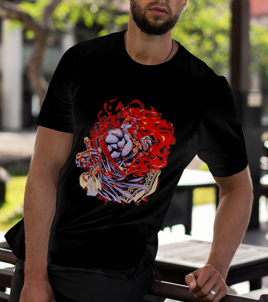 Ganondorf The Legend Of Zelda Dark King Of Gerudo Desert Fire Power T-Shirt