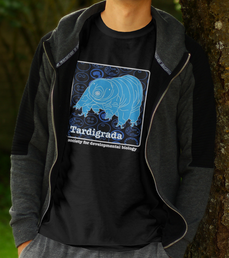 Tardigrada Society For Developmental Biology Blue Water Bear T-Shirt