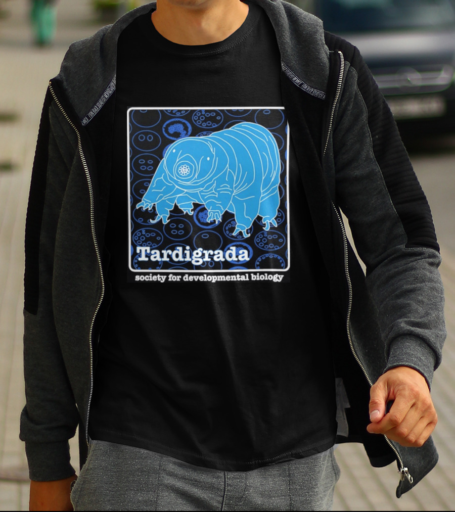 Tardigrada Society For Developmental Biology Blue Water Bear T-Shirt