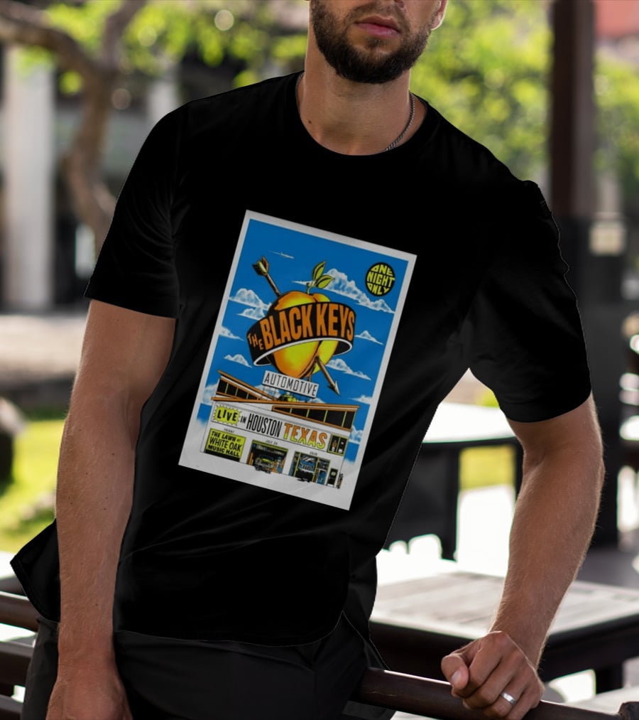 The Black Keys Live Houston Texas July 24 2026 One Night Only White Oak Music Hall T-Shirt