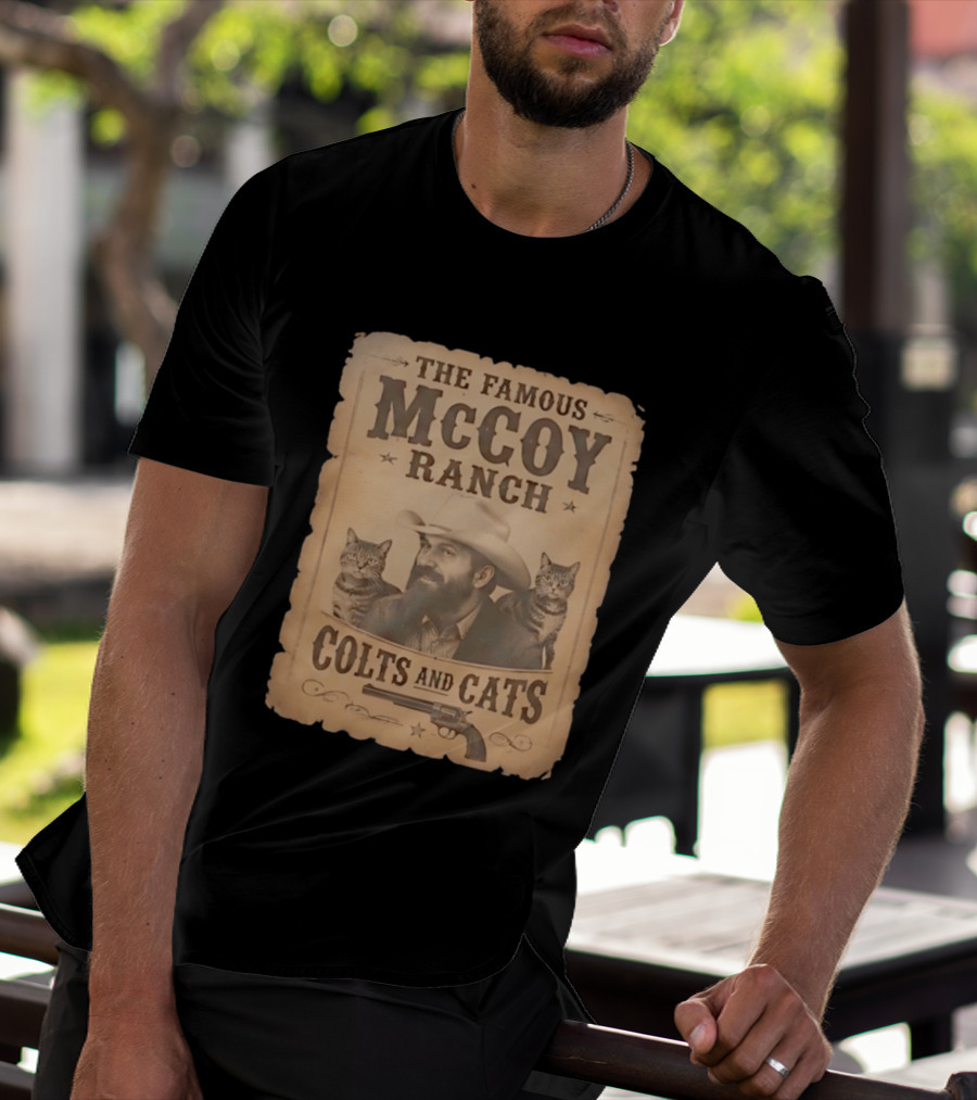 The Famous McCoy Ranch Colts And Cats Wild West Nostalgia T-Shirt
