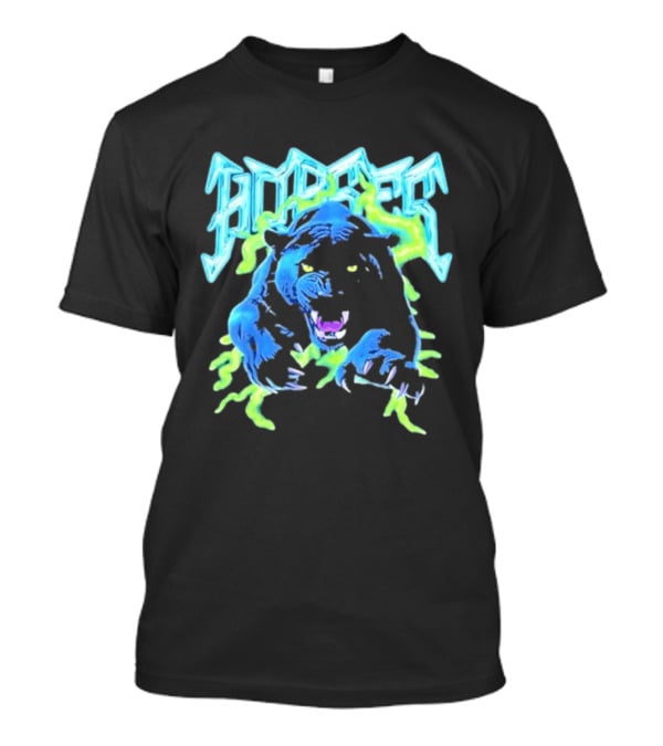 Horses Panther Lightning Metal Band Roar T-Shirt
