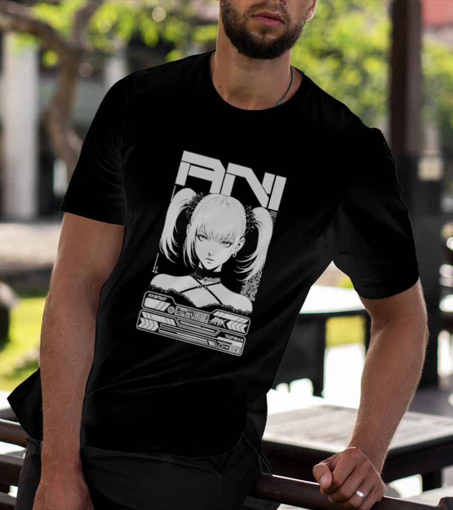 Misa Amane Death Note Anime Ani Grok Kawaii Gothic Style Pigtails T-Shirt