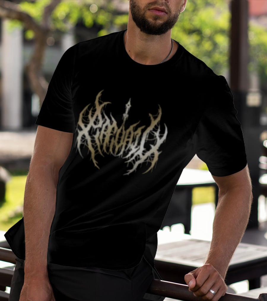 I Prevail Store Born To Suffer Foil Pullover Black Curved Tribal T-Shirt