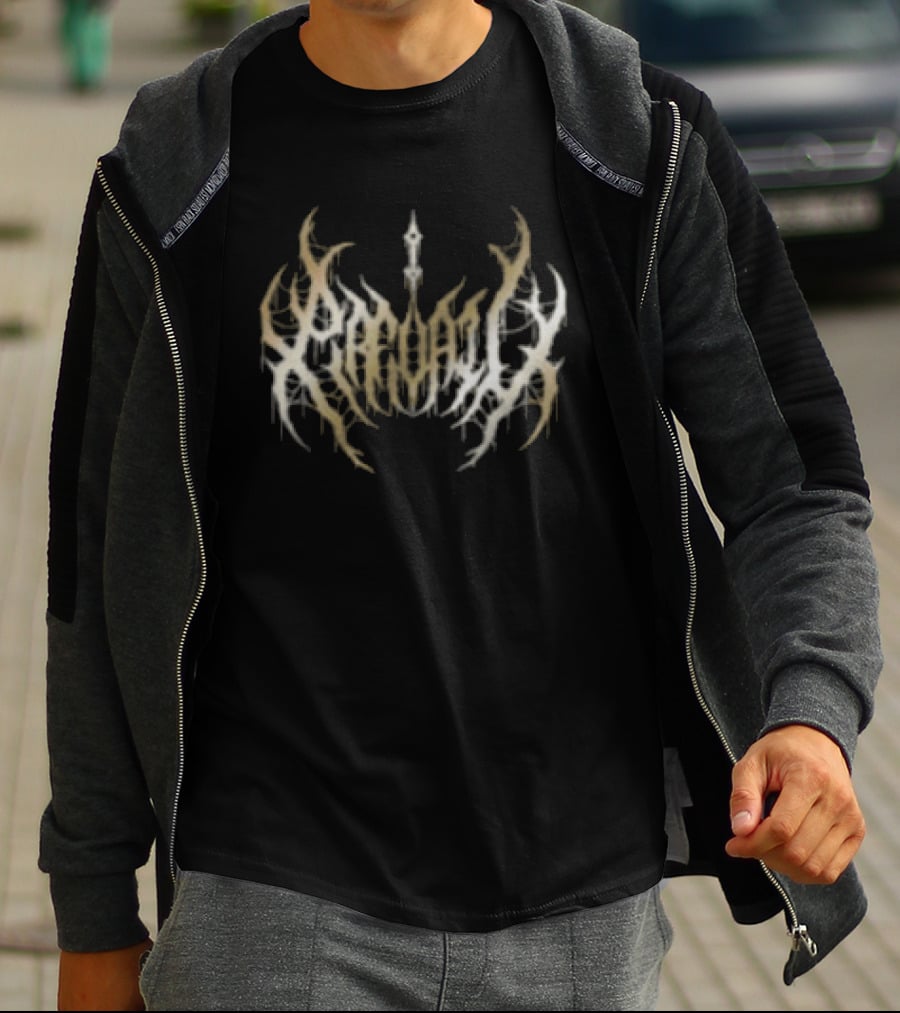 I Prevail Store Born To Suffer Foil Pullover Black Curved Tribal T-Shirt