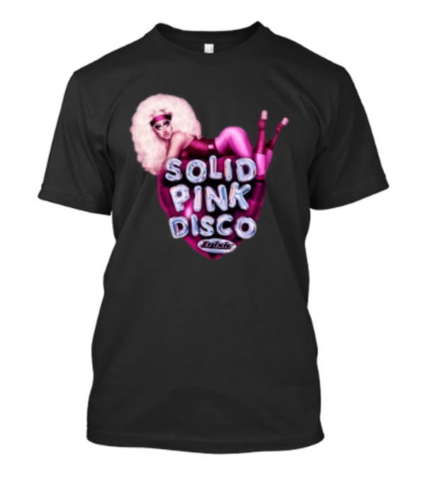 Trixie Mattel Solid Pink Disco Balloon Heart T-Shirt