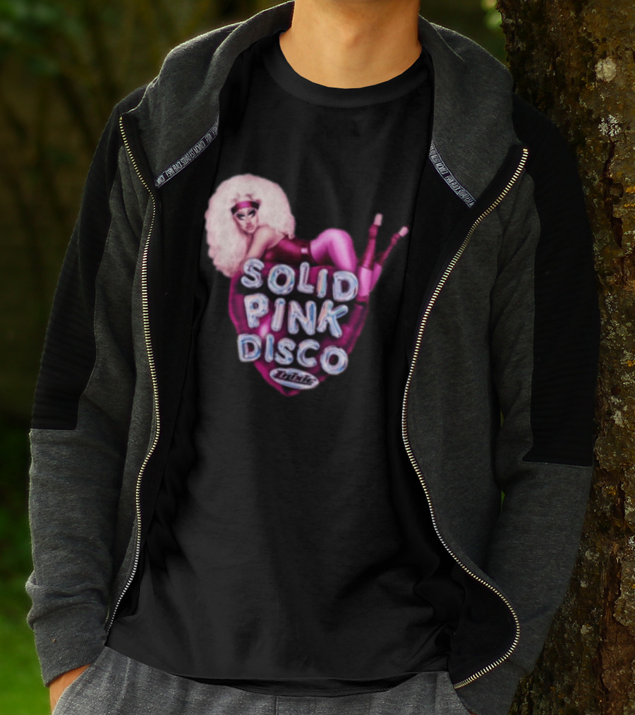 Trixie Mattel Solid Pink Disco Balloon Heart T-Shirt
