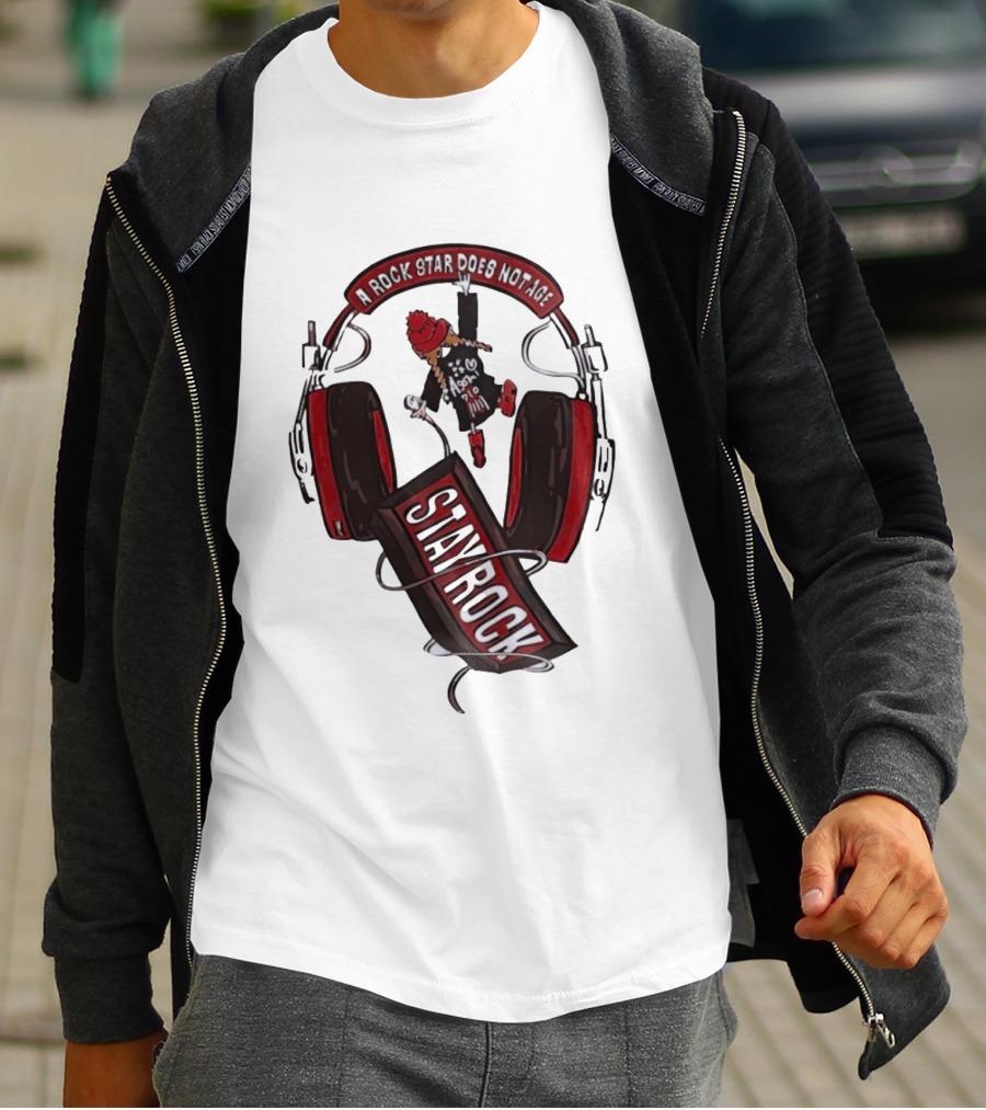 Stay Rock A Rock Star Does Not Age Music Lover T-Shirt