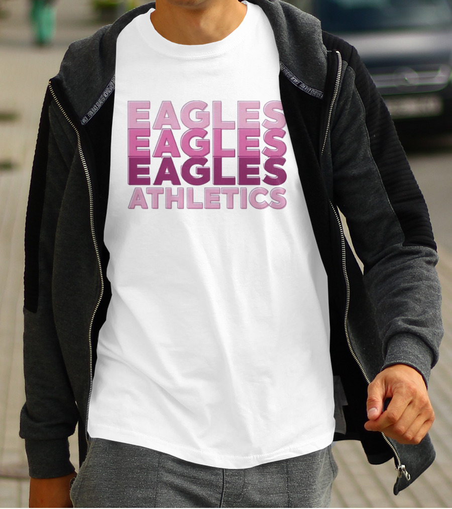 Eagles Athletics Pink Ombré T-Shirt