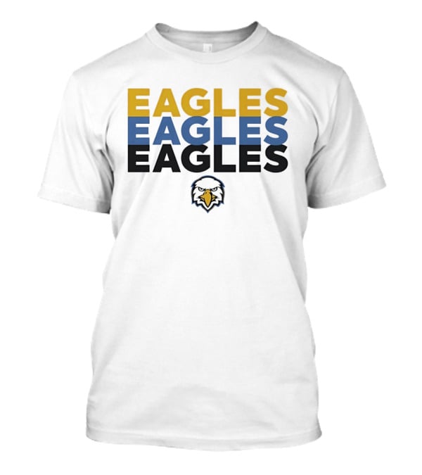 Eagles Triple Stack With Bold Yellow Blue And Black Team T-Shirt