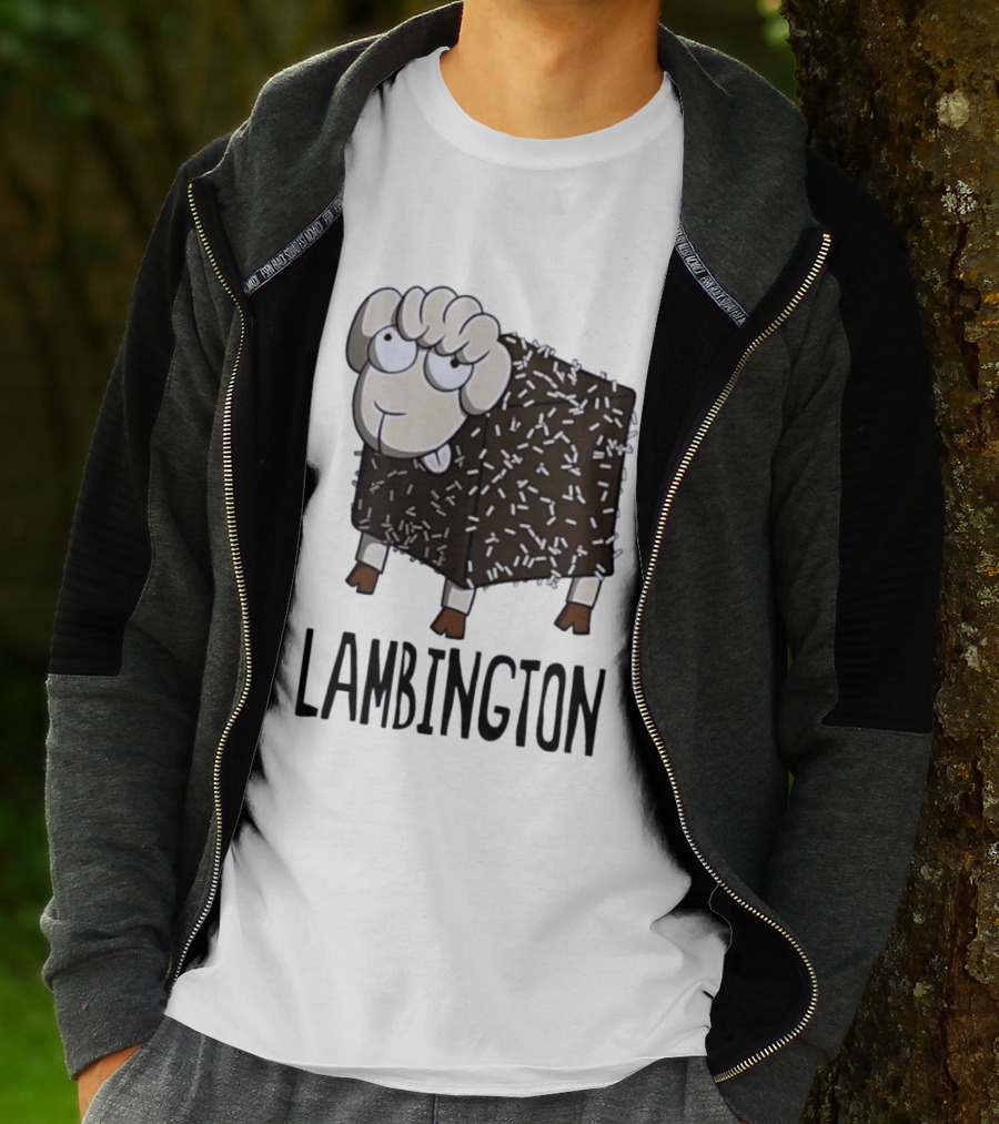 Lambington Sheep Treat Food Pun T-Shirt