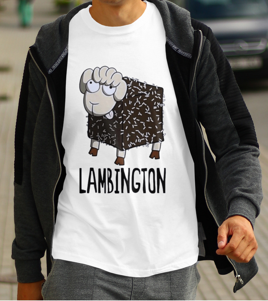 Lambington Sheep Treat Food Pun T-Shirt