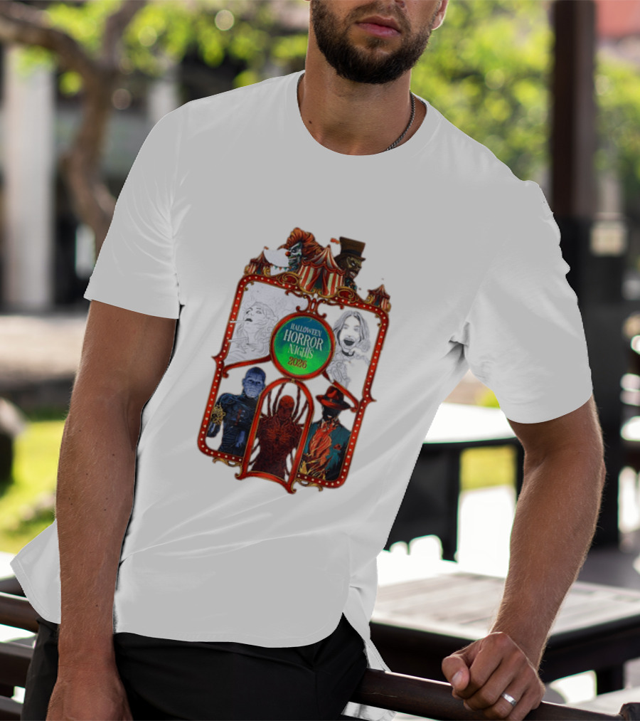 Halloween Horror Nights 2026 Universal Studios Characters Carnival T-Shirt