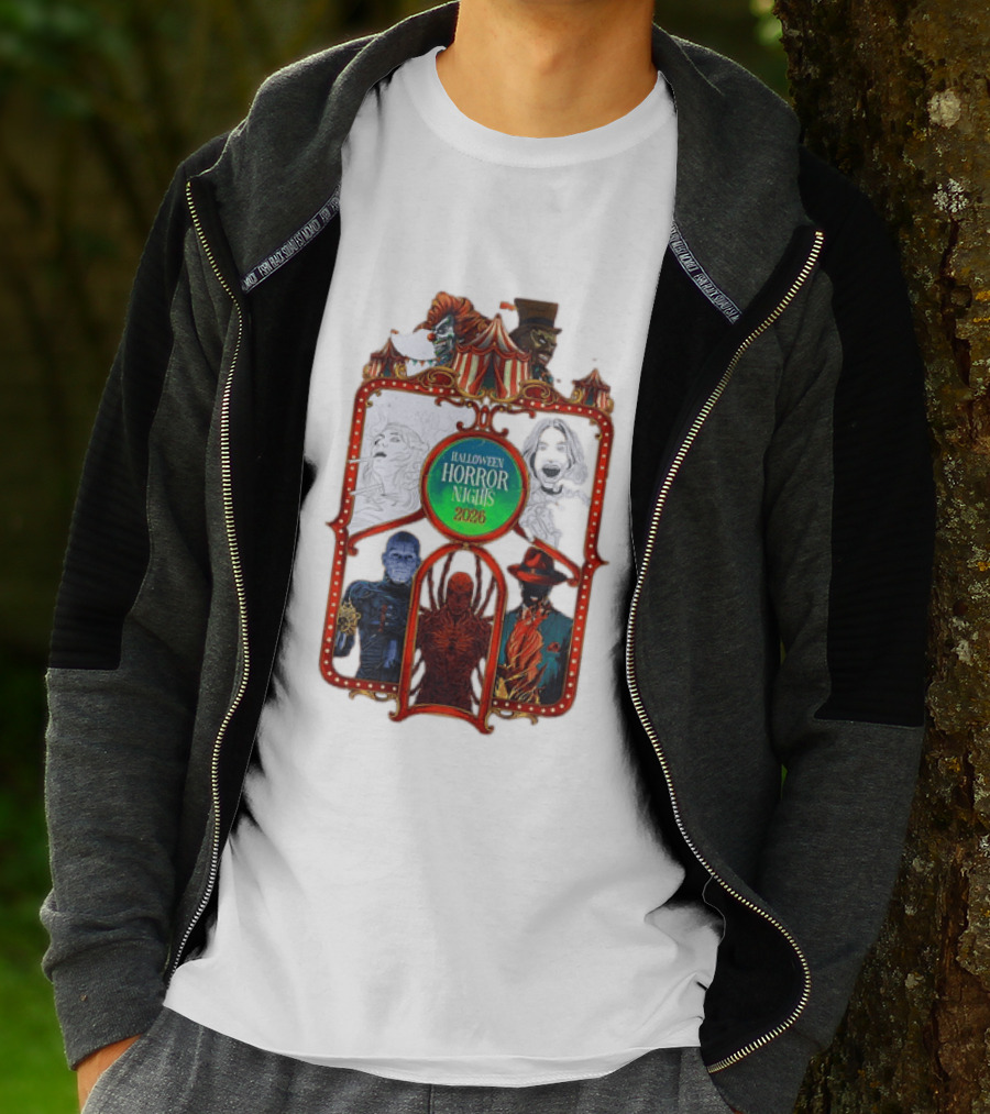 Halloween Horror Nights 2026 Universal Studios Characters Carnival T-Shirt