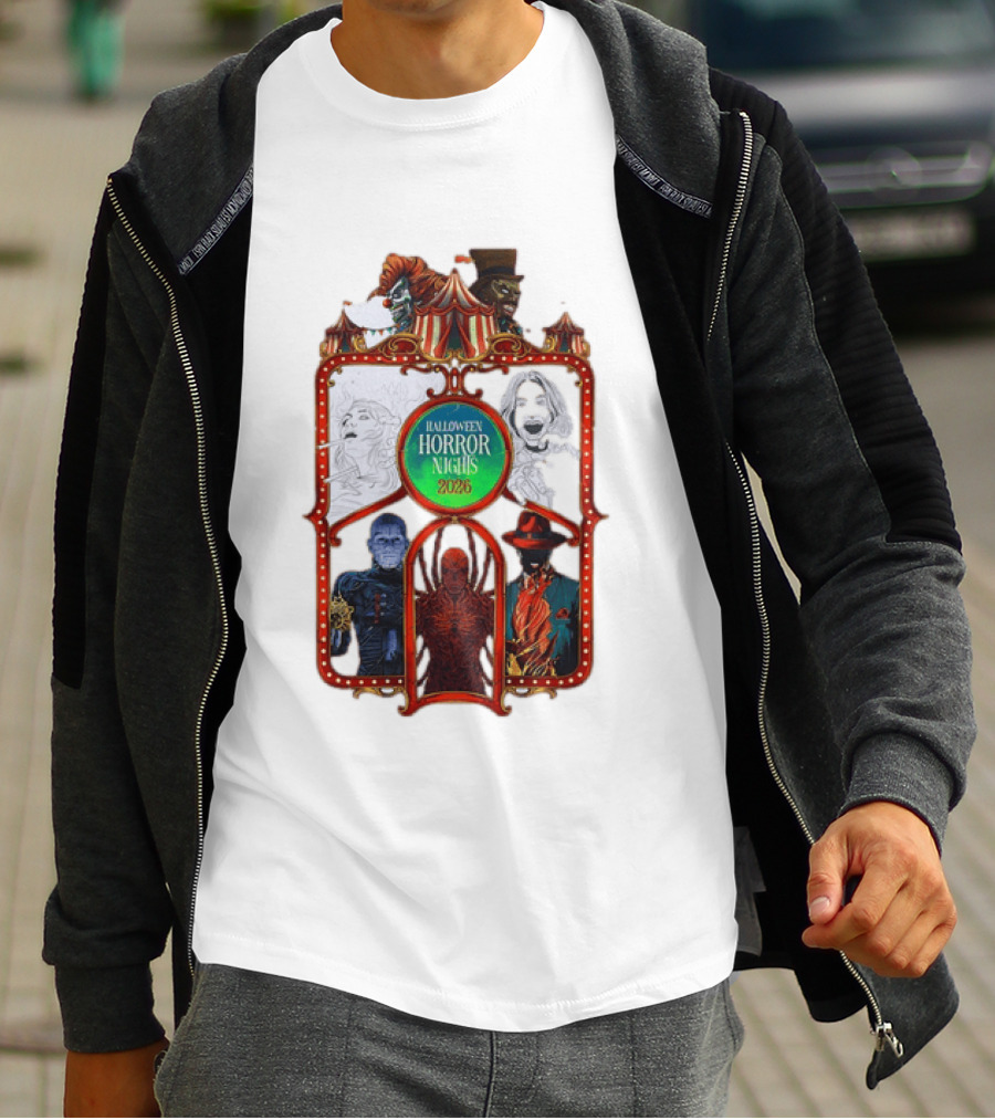 Halloween Horror Nights 2026 Universal Studios Characters Carnival T-Shirt