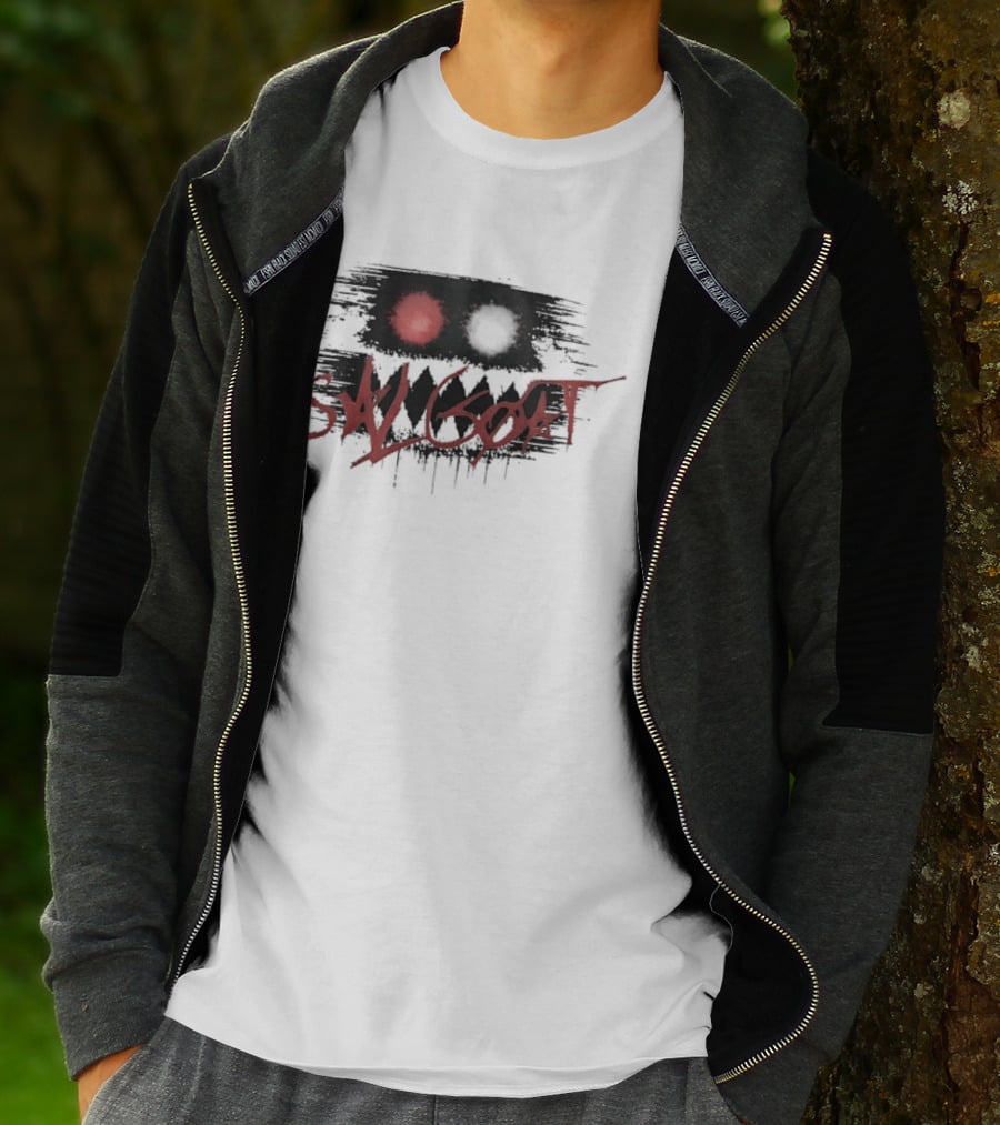 SK Goat Distressed Streetwear Urban Edgy Graffiti T-Shirt