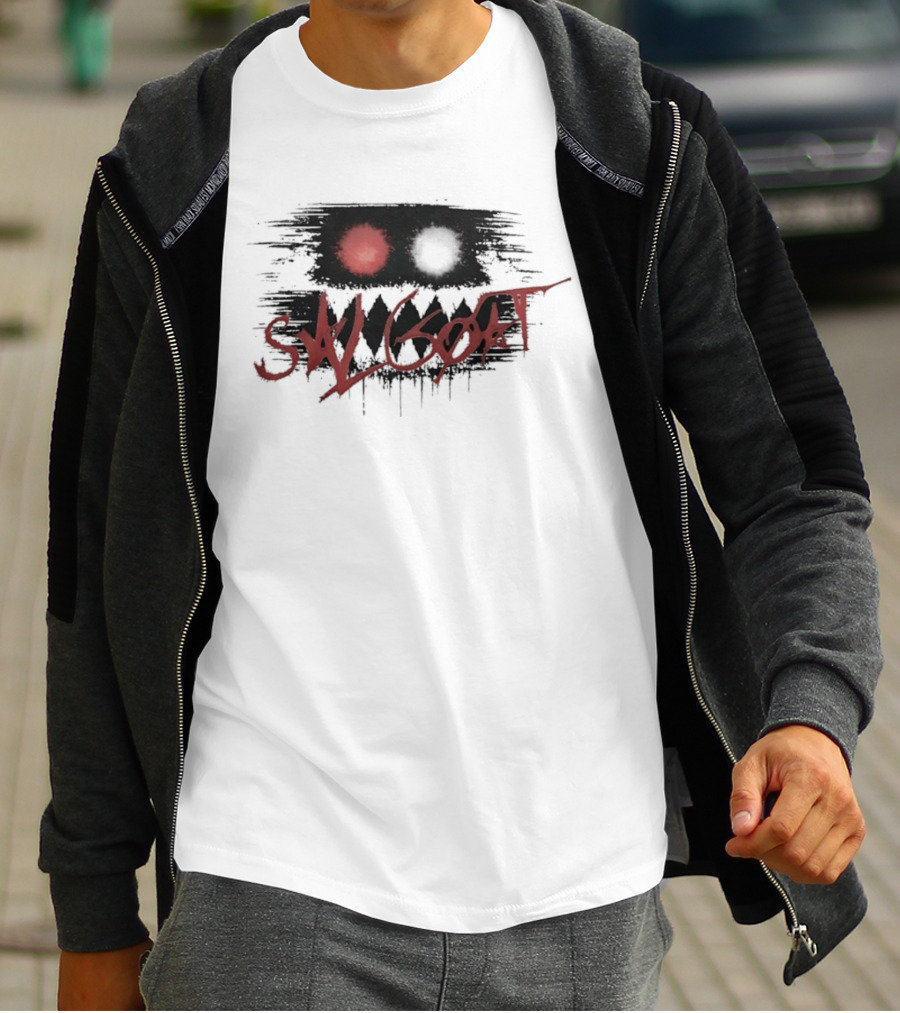 SK Goat Distressed Streetwear Urban Edgy Graffiti T-Shirt