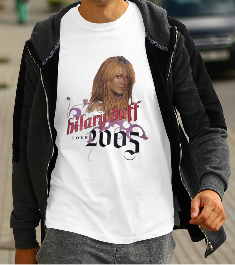 Hilary Duff Tour 2005 Y2K Vintage Style Nostalgia Pop T-Shirt