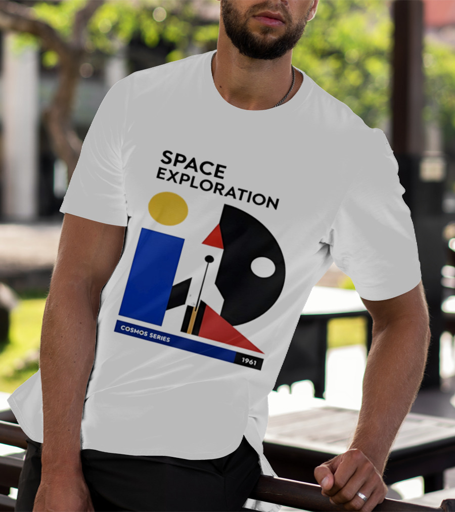 Space Exploration 1961 Cosmos Series Retro Geometric T-Shirt