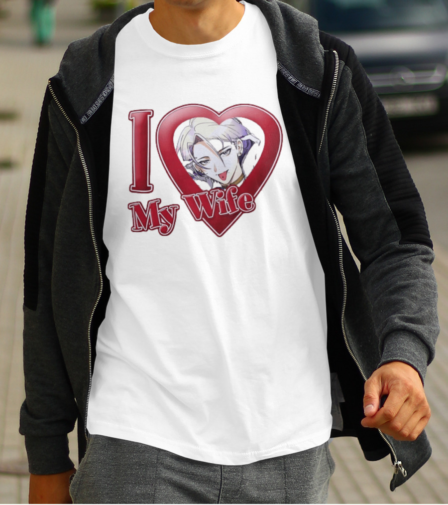 I Love My Wife Anime Heart Waifu T-Shirt