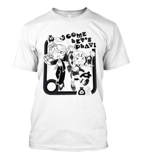 Tsukasa Tenma Emu Otori Project Sekai Come Let's Play Fun T-Shirt