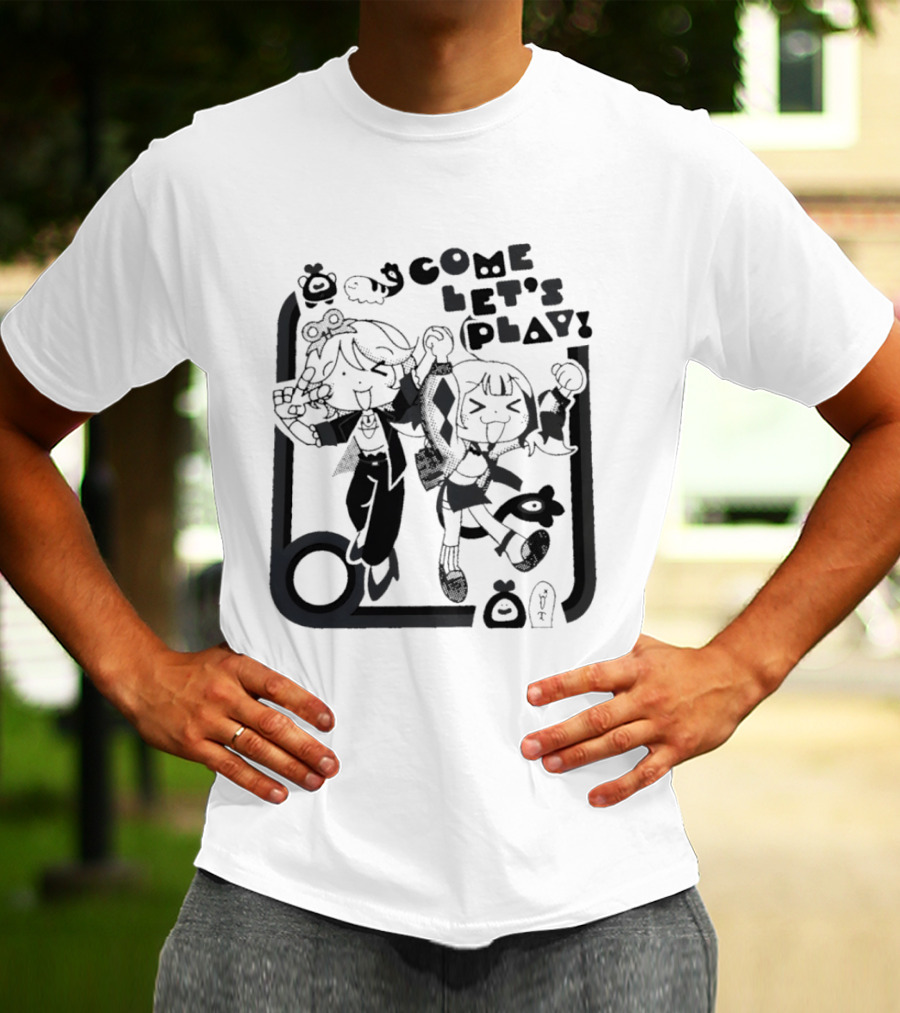 Tsukasa Tenma Emu Otori Project Sekai Come Let's Play Fun T-Shirt