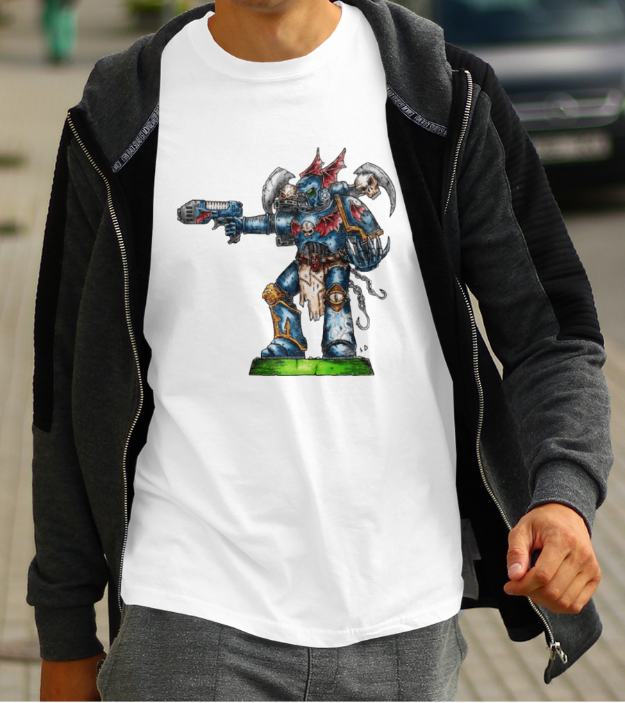 Warhammer 40K Night Lords Chaos Space Marine By Niklas Wistedt T-Shirt