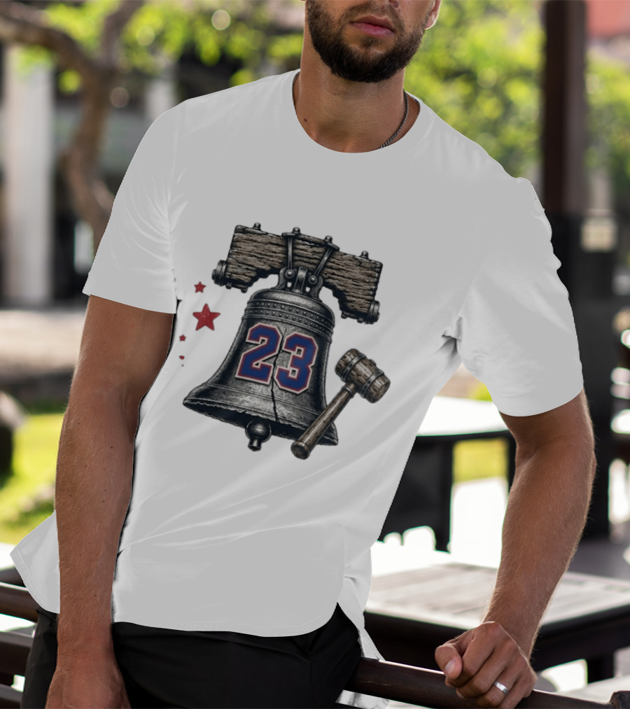 Liberty Bell 23 Philadelphia 76ers Stars T-Shirt
