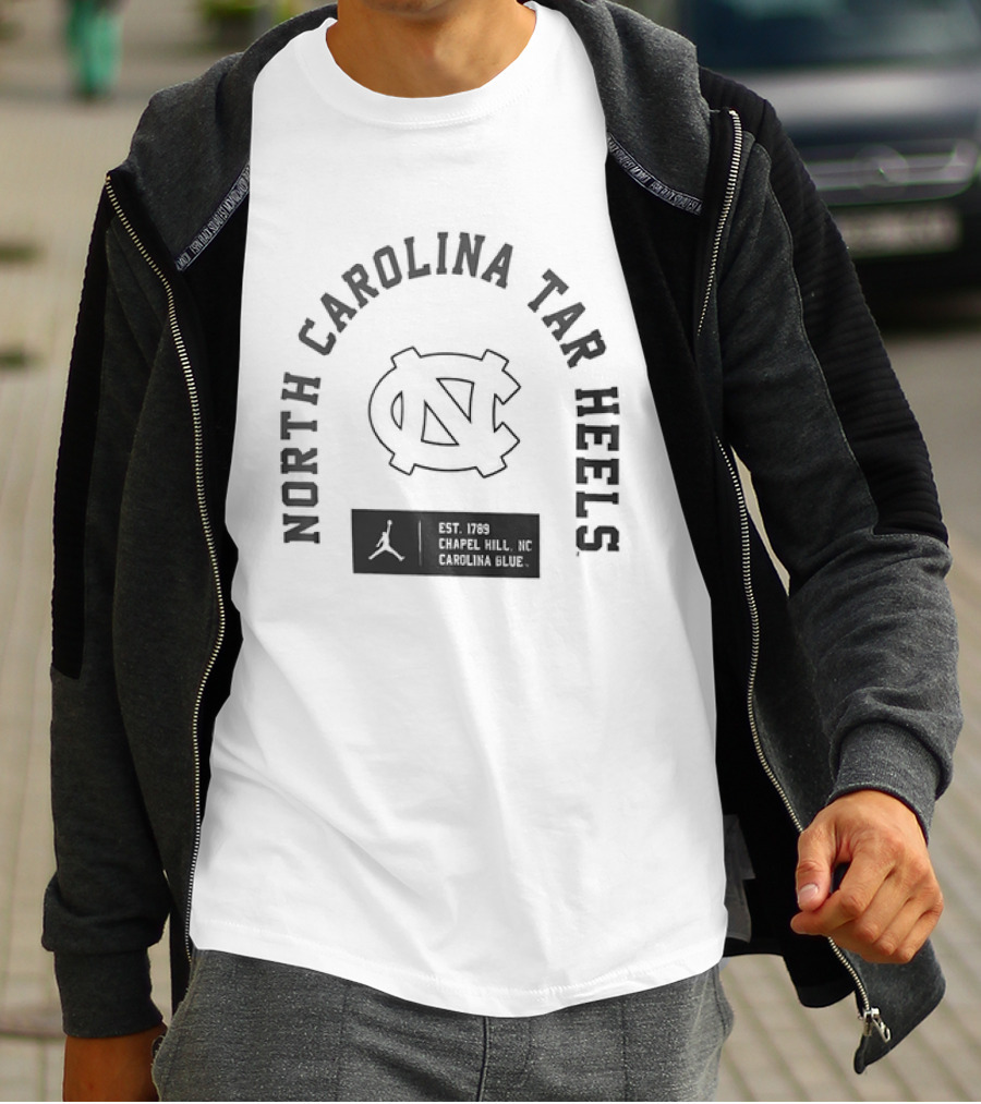 North Carolina Tar Heels NC Jordan Brand Carolina Blue Chapel Hill Est 1789 T-Shirt